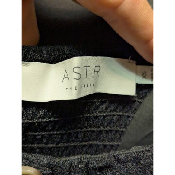 Bonjour Midi Dress ASTR The Label XS Peasant Elastic Back Panel button front - Picture 7 of 10